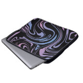 Abstrakter Hintergrund. Flüssiger Marmor. Grippe i Laptopschutzhülle (Vorne Knopf)