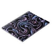 Abstrakter Hintergrund. Flüssiger Marmor. Grippe i Notizblock (Linke Seite)