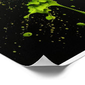 Abstrakter Hintergrund für die Farbspritze Poster (Ecke)