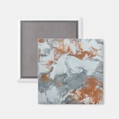 Abstrakter Hintergrund für die Gray Copper Acrylic Magnet (Vorderseite/Rückseite)