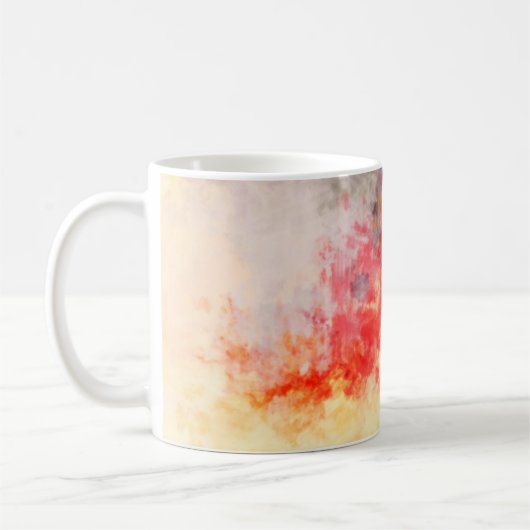 Abstrakter Hintergrund gebürstet. Pinselstrich Kaffeetasse (Links)