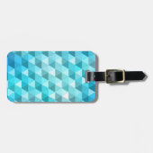 Abstrakter Hintergrund gemacht vom Mosaikmuster Gepäckanhänger (Vorderseite horizontal)