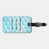 Abstrakter Hintergrund gemacht vom Mosaikmuster Gepäckanhänger (Rückseite horizontal)