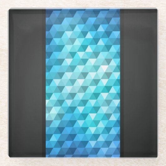 Abstrakter Hintergrund gemacht vom Mosaikmuster Glasuntersetzer (Vorderseite)