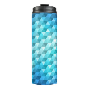 Abstrakter Hintergrund gemacht vom Mosaikmuster Thermosbecher
