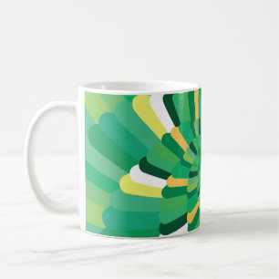 Abstrakter Hintergrund Geometrische Abstufung spir Kaffeetasse