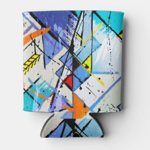 Abstrakter Hintergrund, geometrische Linien, Splas Dosenkühler