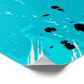 Abstrakter Hintergrund, geometrische Linien, Splas Poster (Ecke)