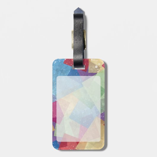 Abstrakter Hintergrund Gepäckanhänger (Rückseite vertikal)