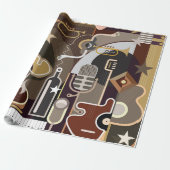 Abstrakter Hintergrund Geschenkpapier (Ungerollt)