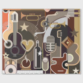 Abstrakter Hintergrund Geschenkpapier (Flach)