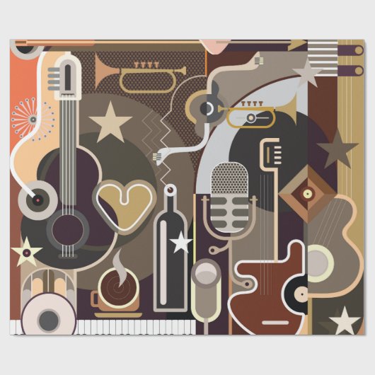 Abstrakter Hintergrund Geschenkpapier (Flach)