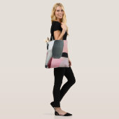 Abstrakter Hintergrund gestrichen. Abstrakte Kunst Tasche (Am Model)
