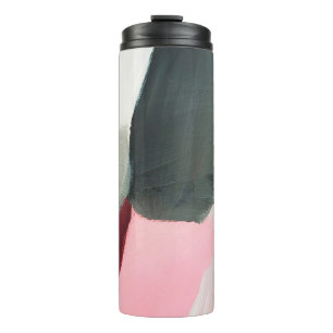 Abstrakter Hintergrund gestrichen. Abstrakte Kunst Thermosbecher