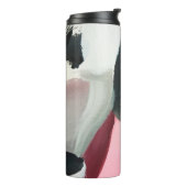 Abstrakter Hintergrund gestrichen. Abstrakte Kunst Thermosbecher (Nach links gedreht)
