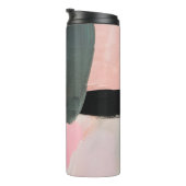 Abstrakter Hintergrund gestrichen. Abstrakte Kunst Thermosbecher (Nach rechts gedreht)