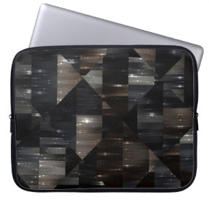 abstrakter Hintergrund. Grau-Mosaik-Abbildung digi Laptopschutzhülle