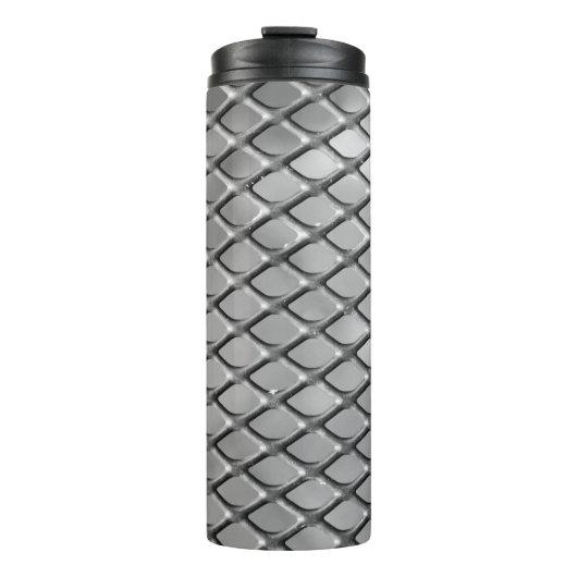 Abstrakter Hintergrund grau Thermosbecher (Vorderseite)
