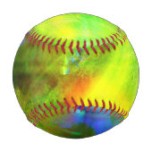 abstrakter Hintergrund, grün, gelb Baseball (Rückseite)