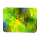 abstrakter Hintergrund, grün, gelb Magnet (Horizontal)