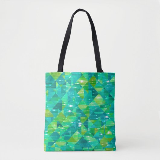 Abstrakter Hintergrund. grünes Mosaik Tasche (Vorderseite)