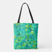Abstrakter Hintergrund. grünes Mosaik Tasche (Rückseite)