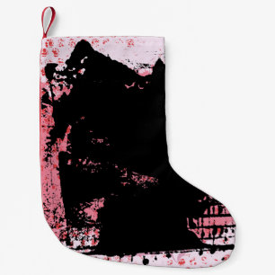 Abstrakter Hintergrund Grunge Vintage Textur Grafi Kleiner Weihnachtsstrumpf