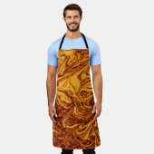 Abstrakter Hintergrund Grunge Vintage Textur Grafi Schürze (Getragen)