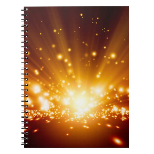 Abstrakter Hintergrund - helles orangefarbenes Lic Notizblock (Vorderseite)