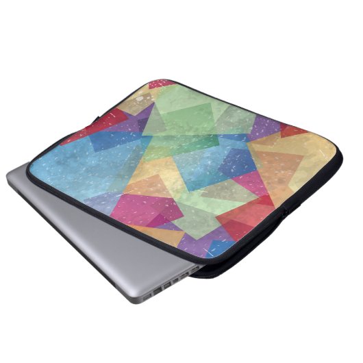 Abstrakter Hintergrund Laptopschutzhülle (Vorne Knopf)