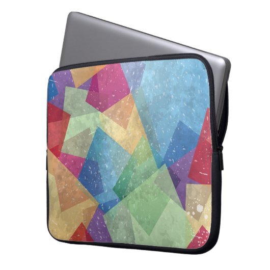 Abstrakter Hintergrund Laptopschutzhülle (Vorderseite Links)