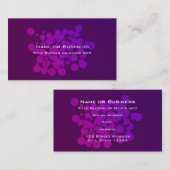 Abstrakter Hintergrund lila Kreise Visitenkarte (Vorne/Hinten)