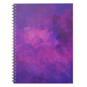 Abstrakter Hintergrund lila und rosa Wasserfarbe Notizblock (Vorderseite)