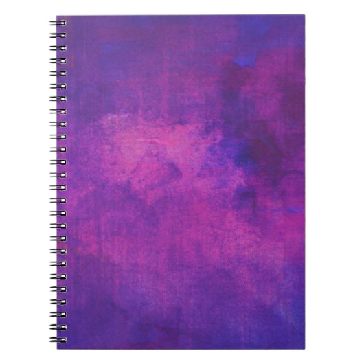 Abstrakter Hintergrund lila und rosa Wasserfarbe Notizblock (Vorderseite)