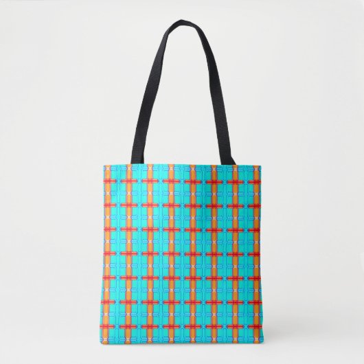 abstrakter Hintergrund | mehrfarbiges Gingham-Must Tasche (Vorderseite)