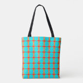 abstrakter Hintergrund | mehrfarbiges Gingham-Must Tasche (Rückseite)