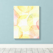 Abstrakter Hintergrund mit Aquarellfarben Leinwanddruck (Insitu (Holzboden))