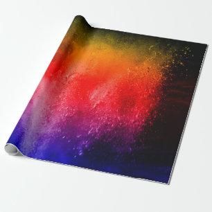 Abstrakter Hintergrund mit aufgespritztetem Pulver Geschenkpapier