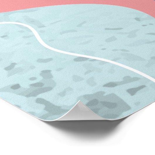 Abstrakter Hintergrund mit Blume Poster (Ecke)