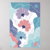 Abstrakter Hintergrund mit Blume Poster (Vorne)