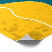 Abstrakter Hintergrund mit Blume Poster (Ecke)