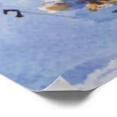 Abstrakter Hintergrund mit Blumenmotiven.Pict Poster (Ecke)