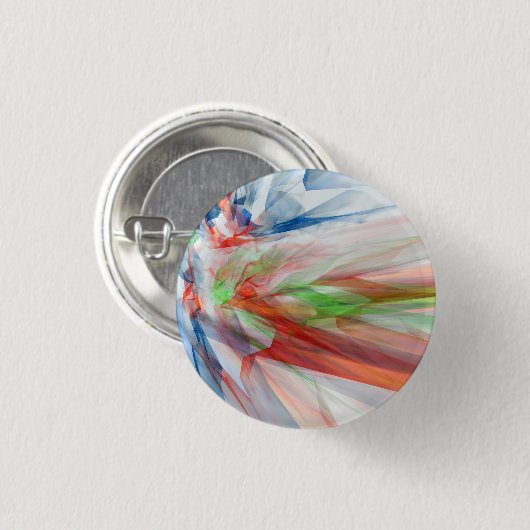 Abstrakter Hintergrund mit bunten Kristallen Button (Vorne & Hinten)