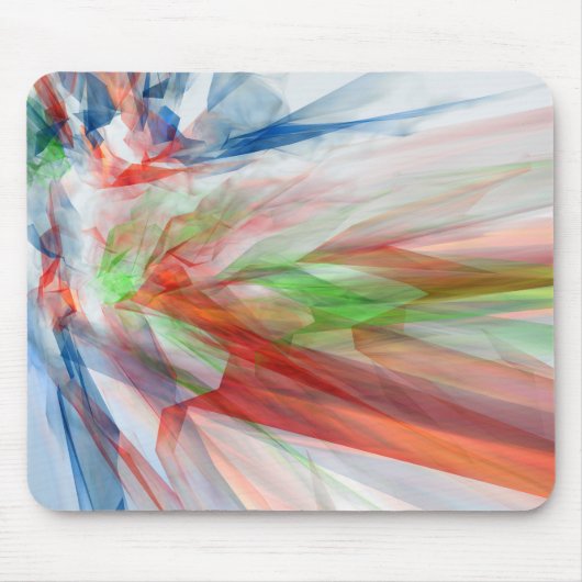 Abstrakter Hintergrund mit bunten Kristallen Mousepad (Vorne)