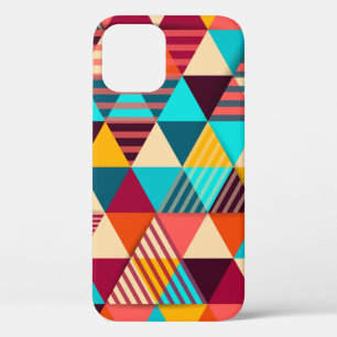 Abstrakter Hintergrund mit Dreiecksformen. Moderne Case-Mate iPhone Hülle