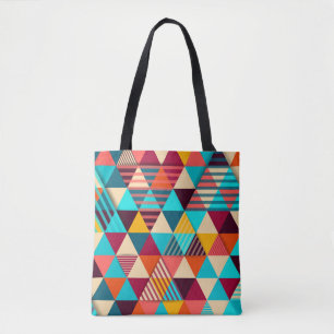 Abstrakter Hintergrund mit Dreiecksformen. Moderne Tasche