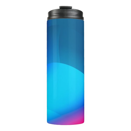 Abstrakter Hintergrund mit farbenfrohem Gradienten Thermosbecher (Vorderseite)