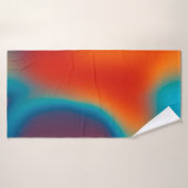 Abstrakter Hintergrund mit farbenfroher blauem Lic Badehandtuch (Badehandtuch)