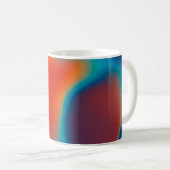 Abstrakter Hintergrund mit farbenfroher blauem Lic Kaffeetasse (VorderseiteRechts)