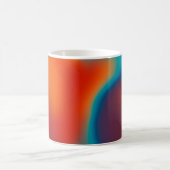 Abstrakter Hintergrund mit farbenfroher blauem Lic Kaffeetasse (Mittel)